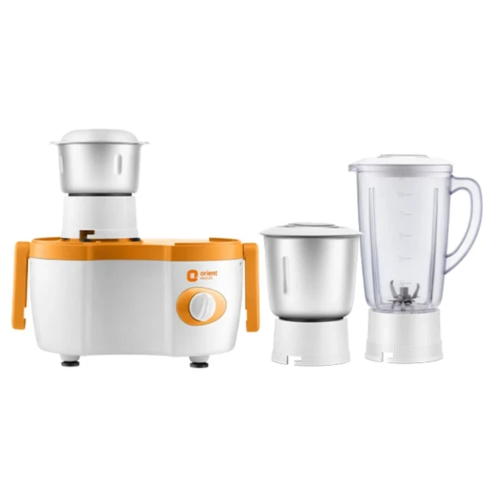 Orient Juicer Mixer Grinder Aisha Plus JMAP4503 | 450W Balanced Motor | 3 High-Grade Jars with Stainless Steel Blades | 3-Speed Control Dial with Incher & Overload Safety