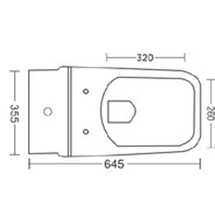 Toyo One Piece Skirted Toilet Suite P-Trap with Jet | 180 mm Rear Rough-In Vitreous China Toilet with Soft Close Seat | TOYO-21258