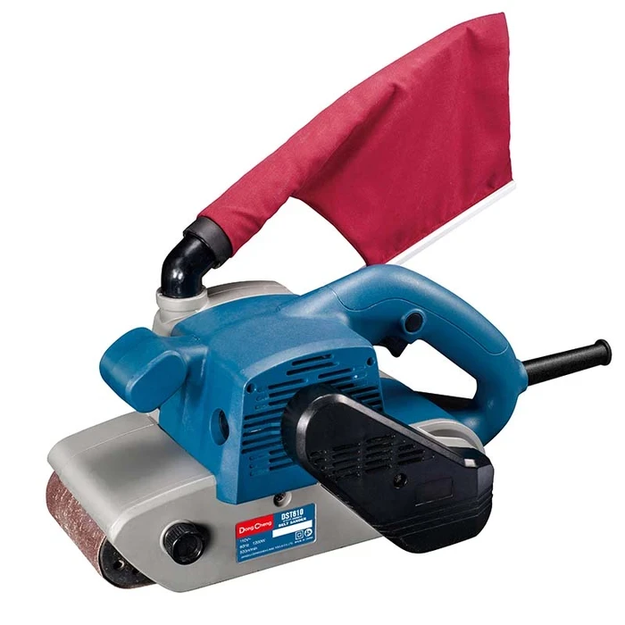 Dongcheng Heavy Duty Belt Sander 1200W | 500 m/min High-Speed Surface Leveling Station with 100x610mm Abrasive Belt | DST610