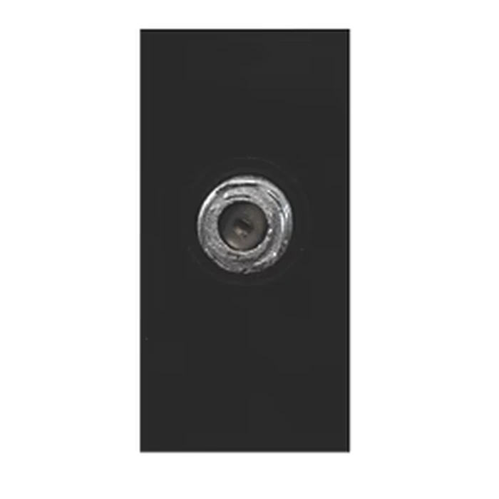 Panasonic Vision / Europa 1-Module F-Type Satellite Socket Outlet | High-Frequency DTH & Coaxial Dish Port in Designer Black | WIPM2731GB