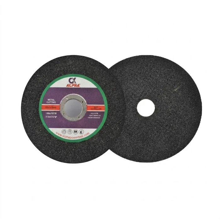 Alpha 14" (350 x 2.5 x 25.4 mm) Black Heavy-Duty Metal & Steel Cut-Off Wheel | Chop Saw Abrasive Cutting Disc