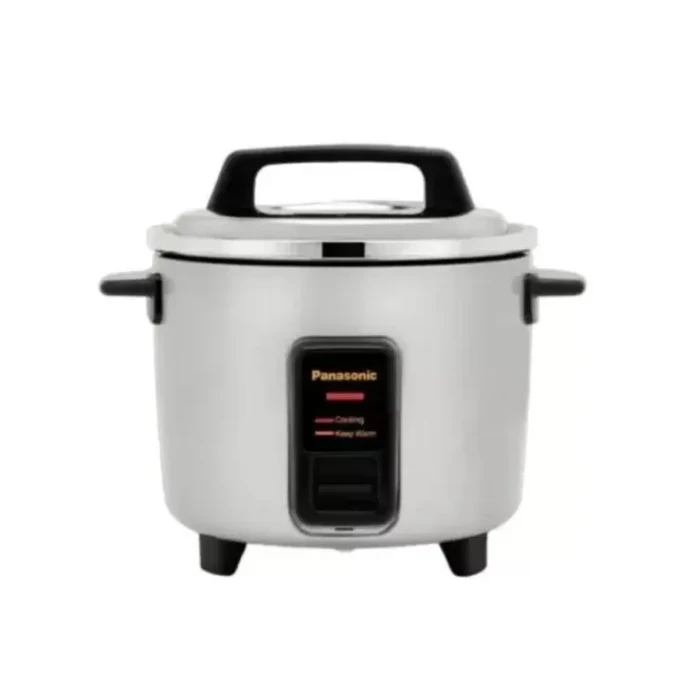 Panasonic 1.8L Automatic Drum Electric Cooker with Warmer | Premium Silver Tri-Ply Stainless Steel Double Inner Pan Set (2P Bundle) | Auto Keep Warm & Shut-Off Safety | Model SR-WA18HSB-2P (SR-WA18H(S