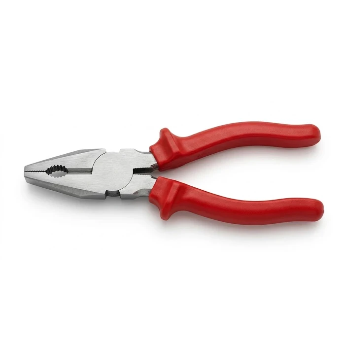 BAUM Professional Combination Cutting Pliers with Induction Hardened Cutter & Red Acetate Handles | Full Body Tempered Steel with Polished Head | Model ART 786 (Sizes 6" & 8")