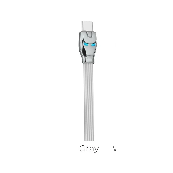 HOCO Steel Man Charging Cable | Lightning High-Fidelity Connectivity Logic | 2.4A Power Matrix | U14