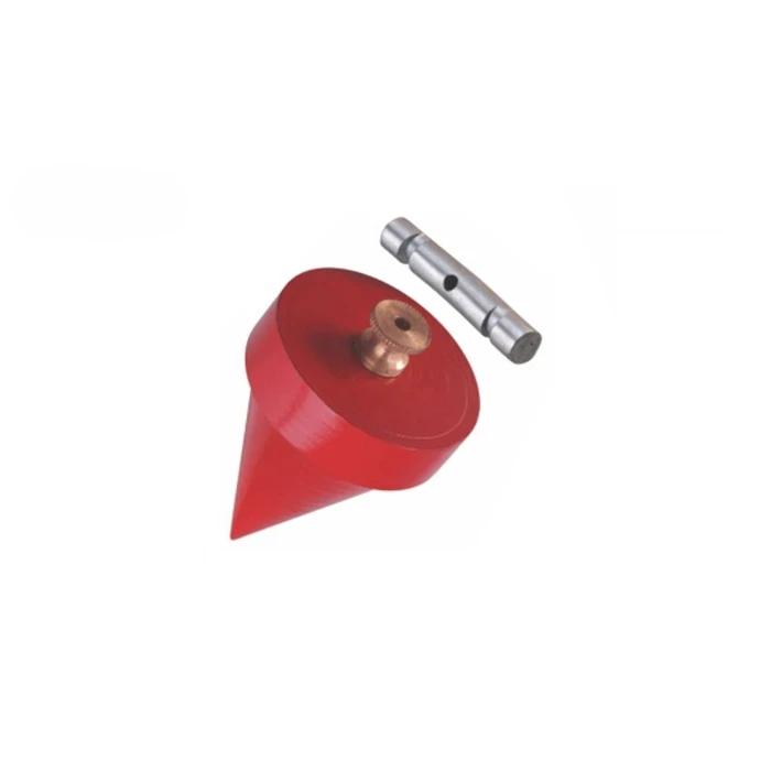 BAUM Heavy-Duty Cast Iron Plumb Bob with Centered Brass Nipple Cap | Precision Machined Conical Point & Fine Protection Finish | Model ART 285 (Weights 100g to 1000g)