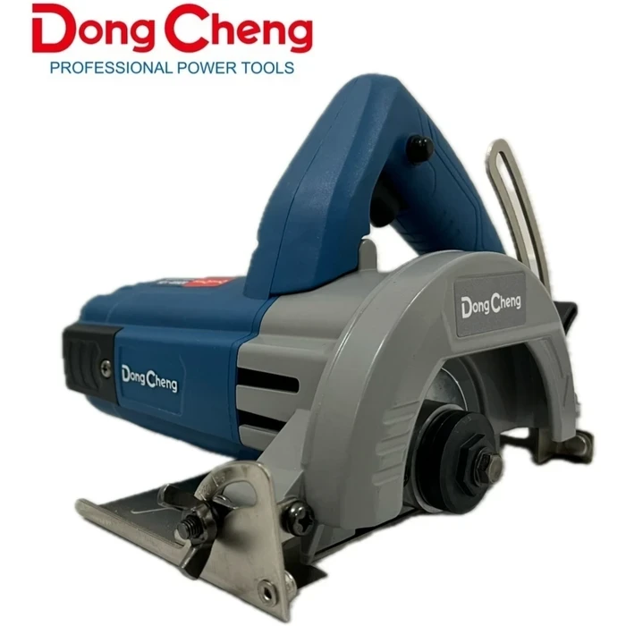 Dongcheng 5" Heavy Duty Dustproof Marble & Stone Cutter 1800W | 13,000 RPM High-Velocity Tile Slicing Station with Spanners & Pipe | DZE03-125S