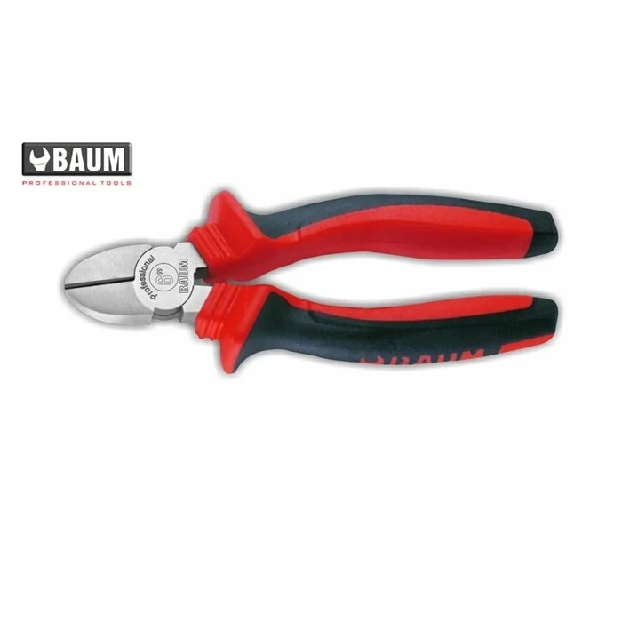 BAUM Heavy-Duty 6" (150mm) Side Cutting Pliers | Induction Hardened Diagonal Wire Cutters & Full Body Tempered Steel Alloy | Model ART 102 DC (Black Phosphated)