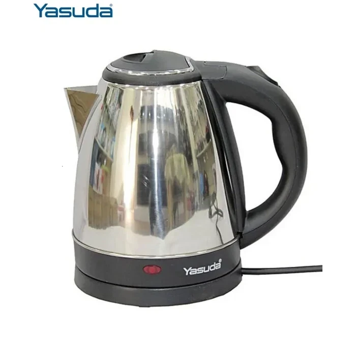 Yasuda 1.8L Stainless Steel Electric Kettle | 1500W Rapid Boiling Circular Heating Plate | FADA Control Anti-Dry Boiling Safety Cut-Off | YS-18A2