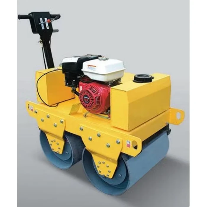 Tiger Walk-Behind Vibratory Road Roller | 9HP Honda GX270 Gasoline Engine & 20KN High-Impact Compactor | 450x600mm Steel Drum & 30L Water Tank | AY-600D