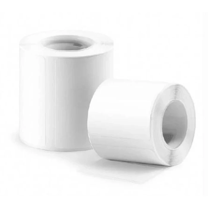 Deli Direct Thermal Pre-Cut Label Sticker Roll | 40x60mm White Water-Resistant Media Tape for ES441 Pocket Printer | 125 Labels | QH56