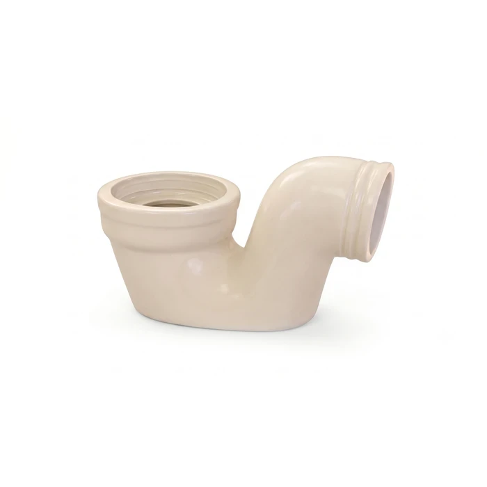 TOYO 100MM Industrial P-Trap Siphon | High-Velocity Odor-Seal Wastewater Drainage Fitting | Heavy-Duty Anti-Clogging Chemical Resistant Waste Trap | Toyo-26012