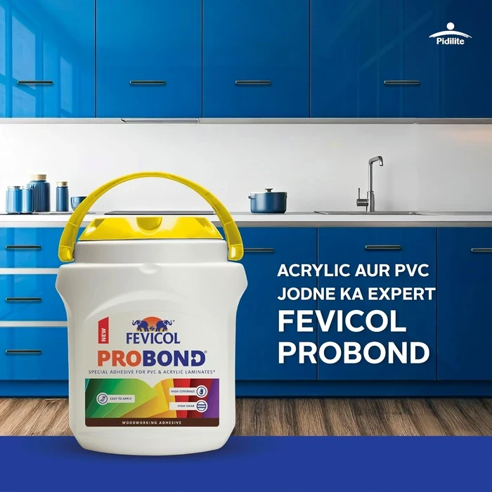 Pidilite Fevicol Probond PVC Glue | PVC & Acrylic Bonding Logic | 1L & 5L Tier