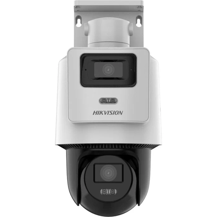 Hikvision TandemVu 2MP+2MP POE PT Network Camera | 1080p Full HD Dual-Lens Panoramic & Motorized Tracking Combo CCTV | Smart Hybrid Light Human/Vehicle Detection 512GB SD Slot | IP66 Outdoor | DS-2SE2