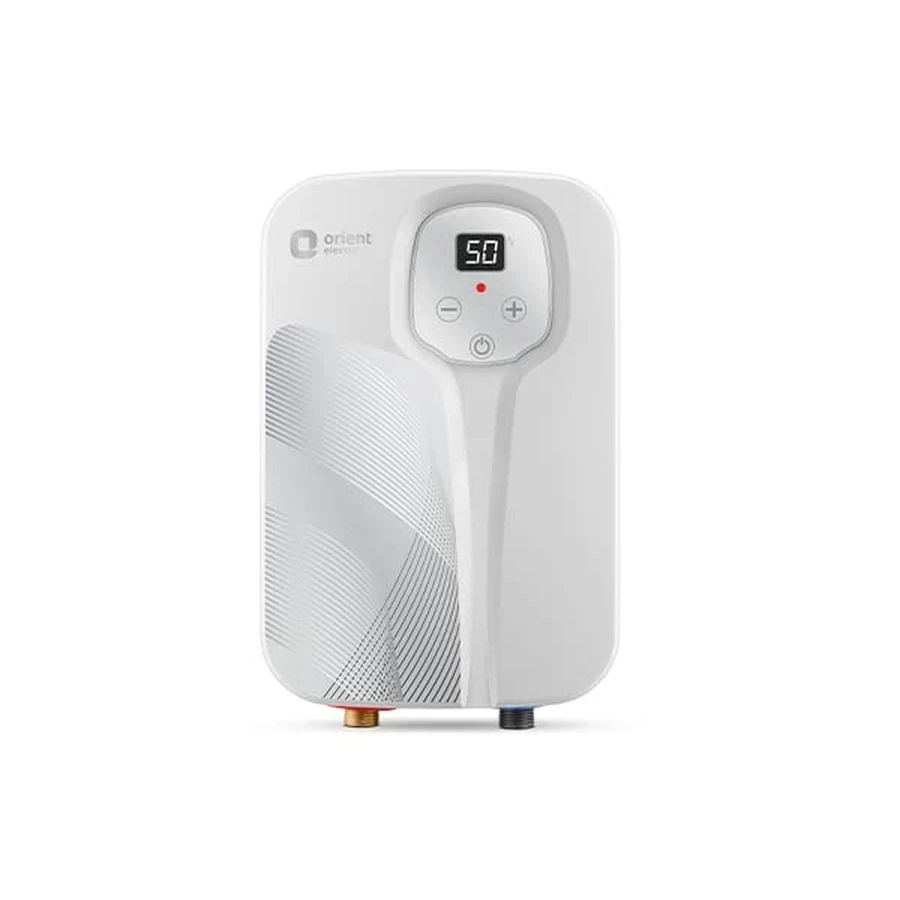 Thermo Swift Instant Electric Water Heater | High-Efficiency Tankless Wall-Mounted Geyser with Overheat Safety Protection & Compact Design (White)